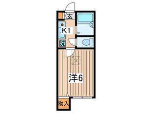 アイルイン岸谷の物件間取画像